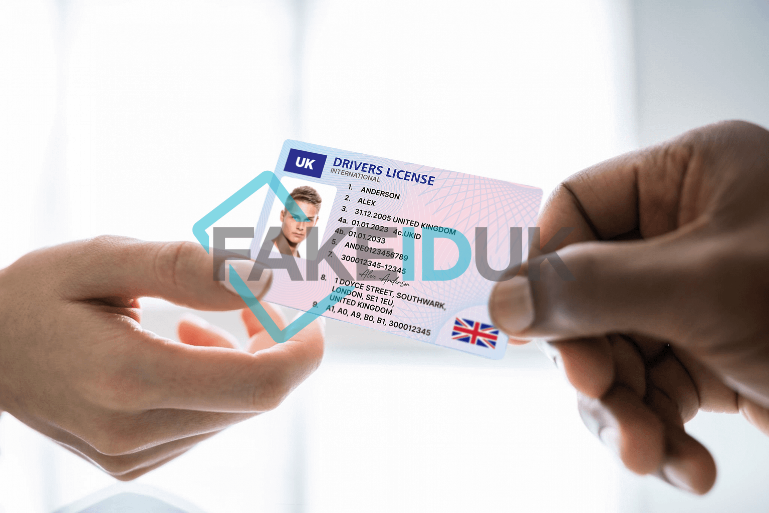 Classic UK Drivers License Card