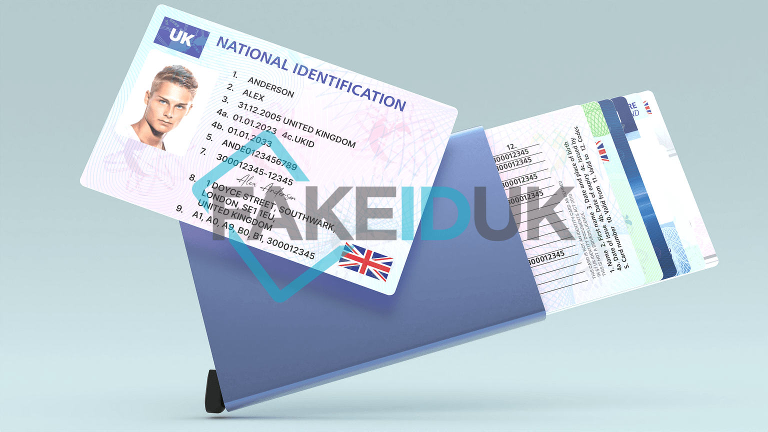 Classic UK Drivers License Card