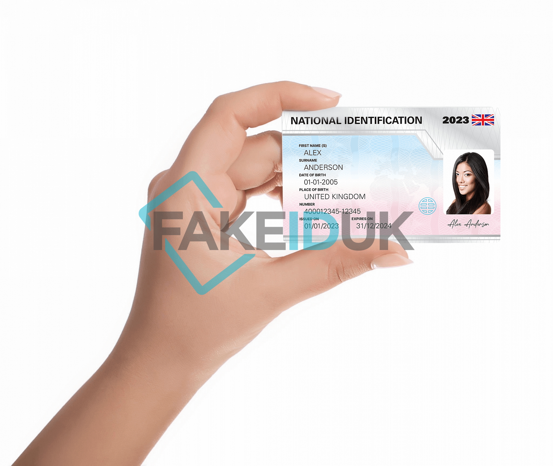 Grey National ID Card